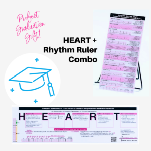 Dr Stanleys heart mnemonic ruler, ecg rhythm ruler